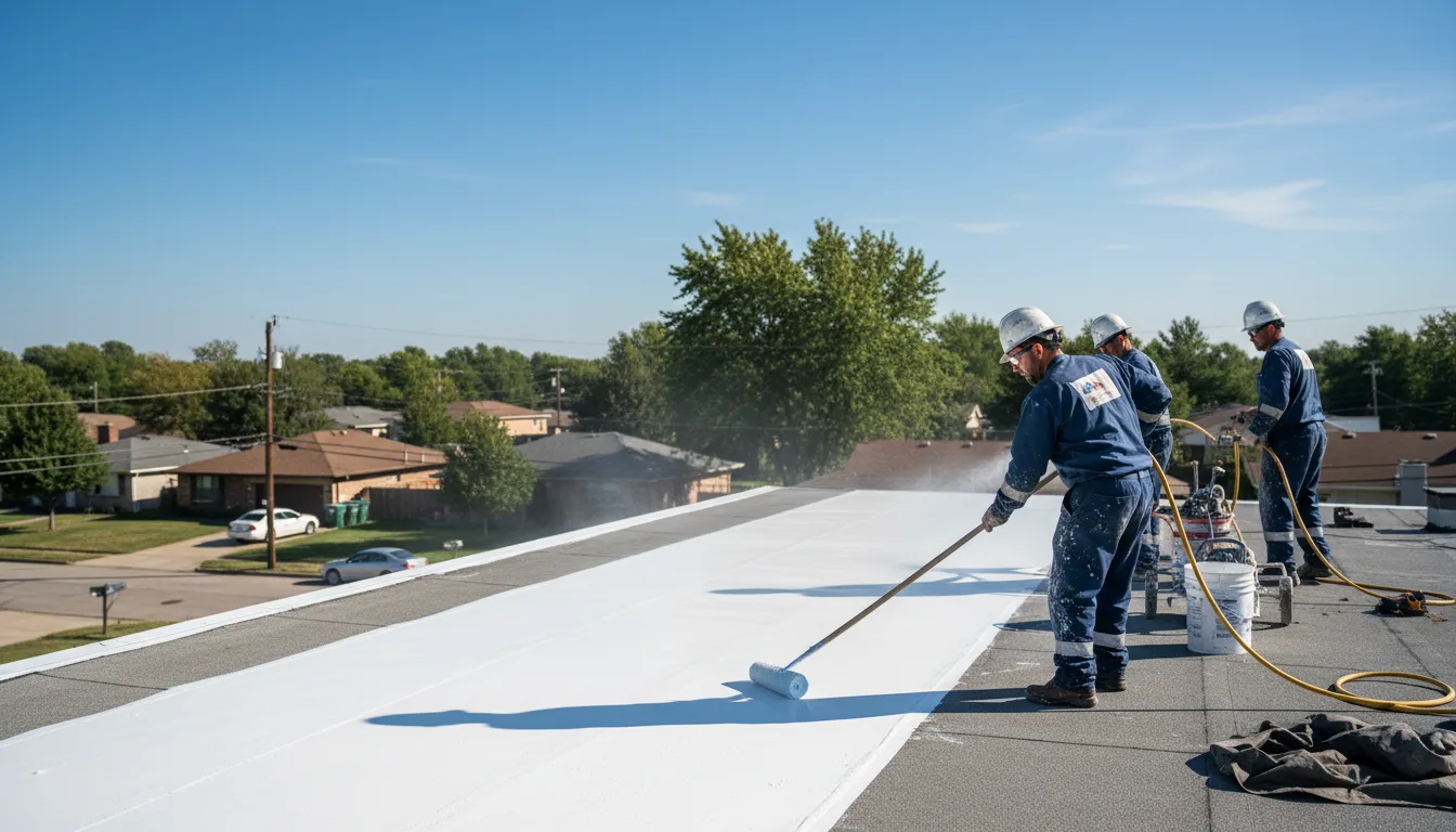 Commercial roof coating in Webster City, IA near me